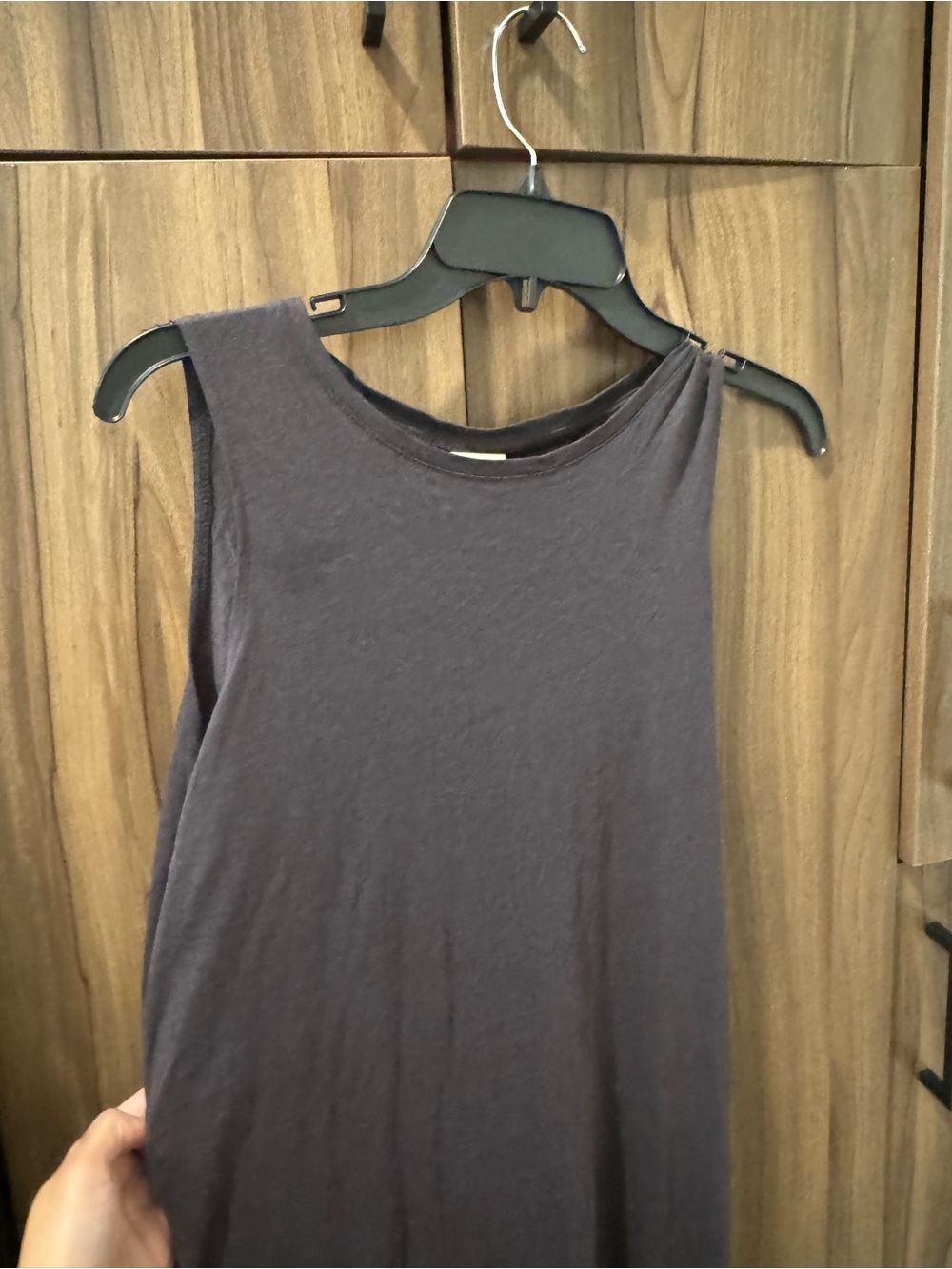 H&M Sleeveless Maxi Dress in Charcoal